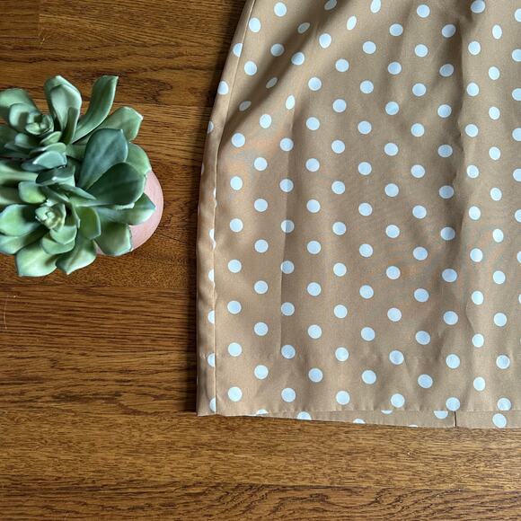 J. Crew Tan & White Polka Dot Sundress - Picture 2 of 7